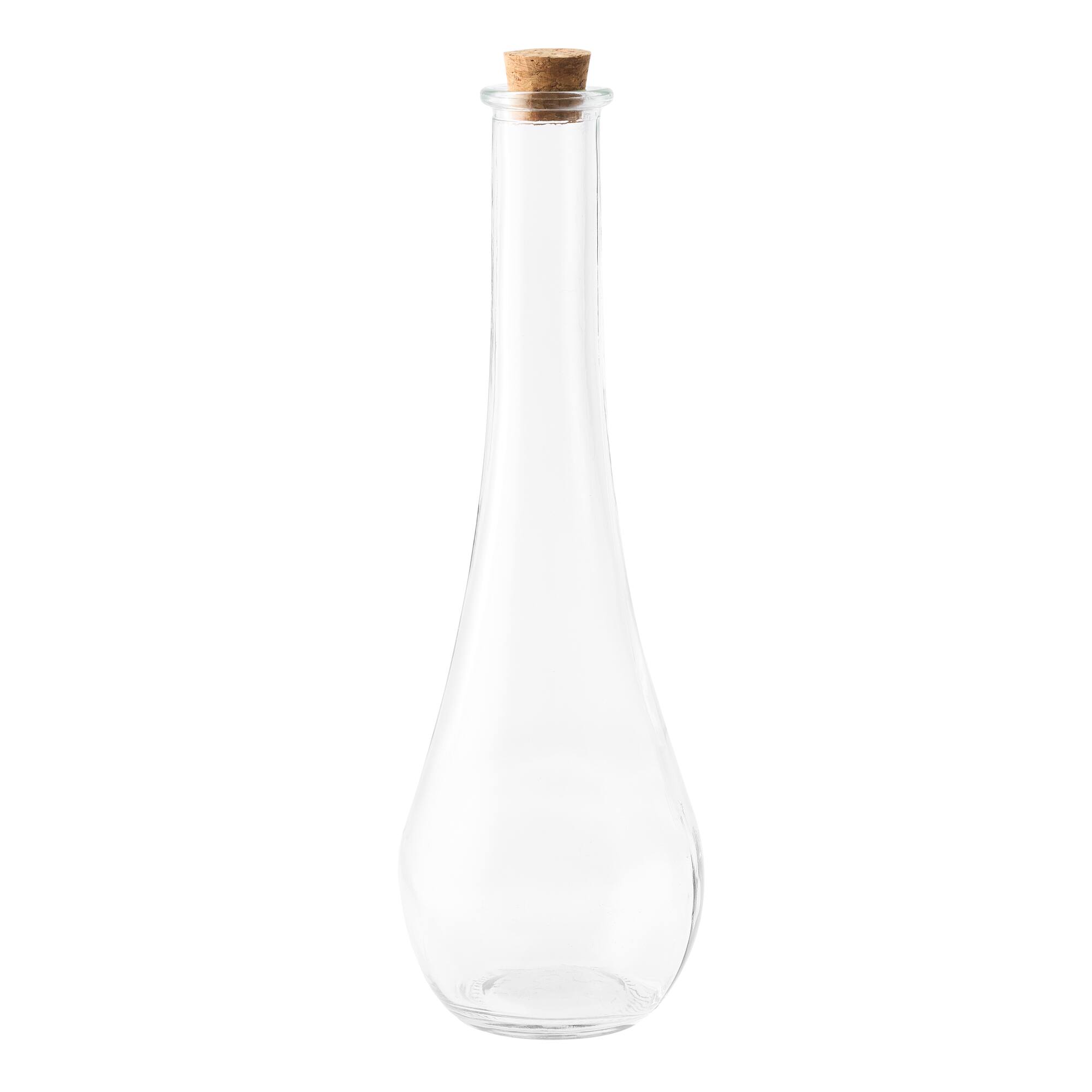 12 Pack: 7" Clear Glass Teardrop Vinegar Bottle by Ashland®